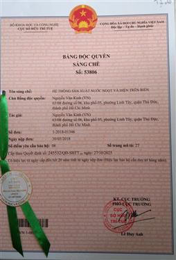 Hệ thống sản xuất nước ngọt và điện trên biển